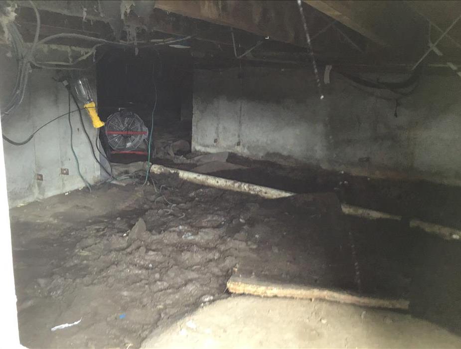 Storms can cause ground dirt and more to wash into your crawlspace 