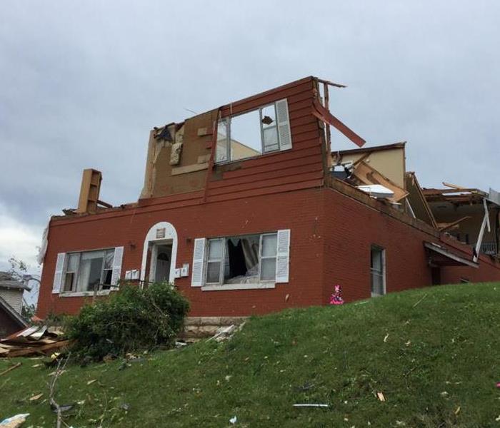 home devastated by tornado